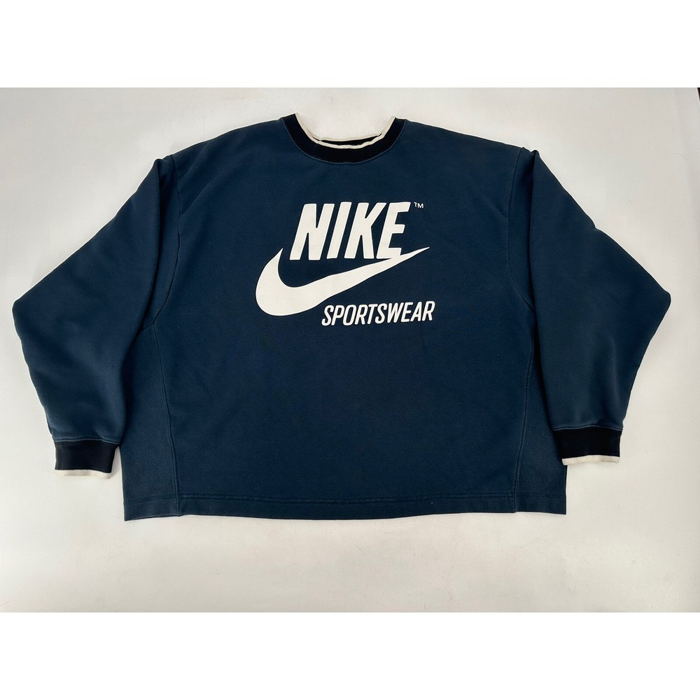 Nike Crew Neck Sweatshirt Blue‎ Relaxed Women's Size XL